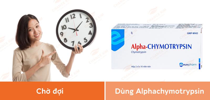 Alpha Choay là loại thuốc chứa hoạt chất là alphachymotrypsin 21 microkatals (5mg) có công dụng kháng viêm, giảm phù nề, giảm sưng sau phẫu thuật, tổn thương, bỏng,...