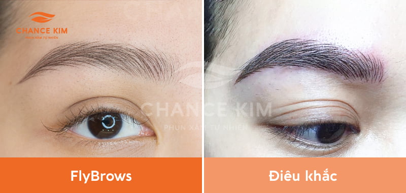 So sánh tạo sợi Flybrows và điêu khắc lông mày truyền thống