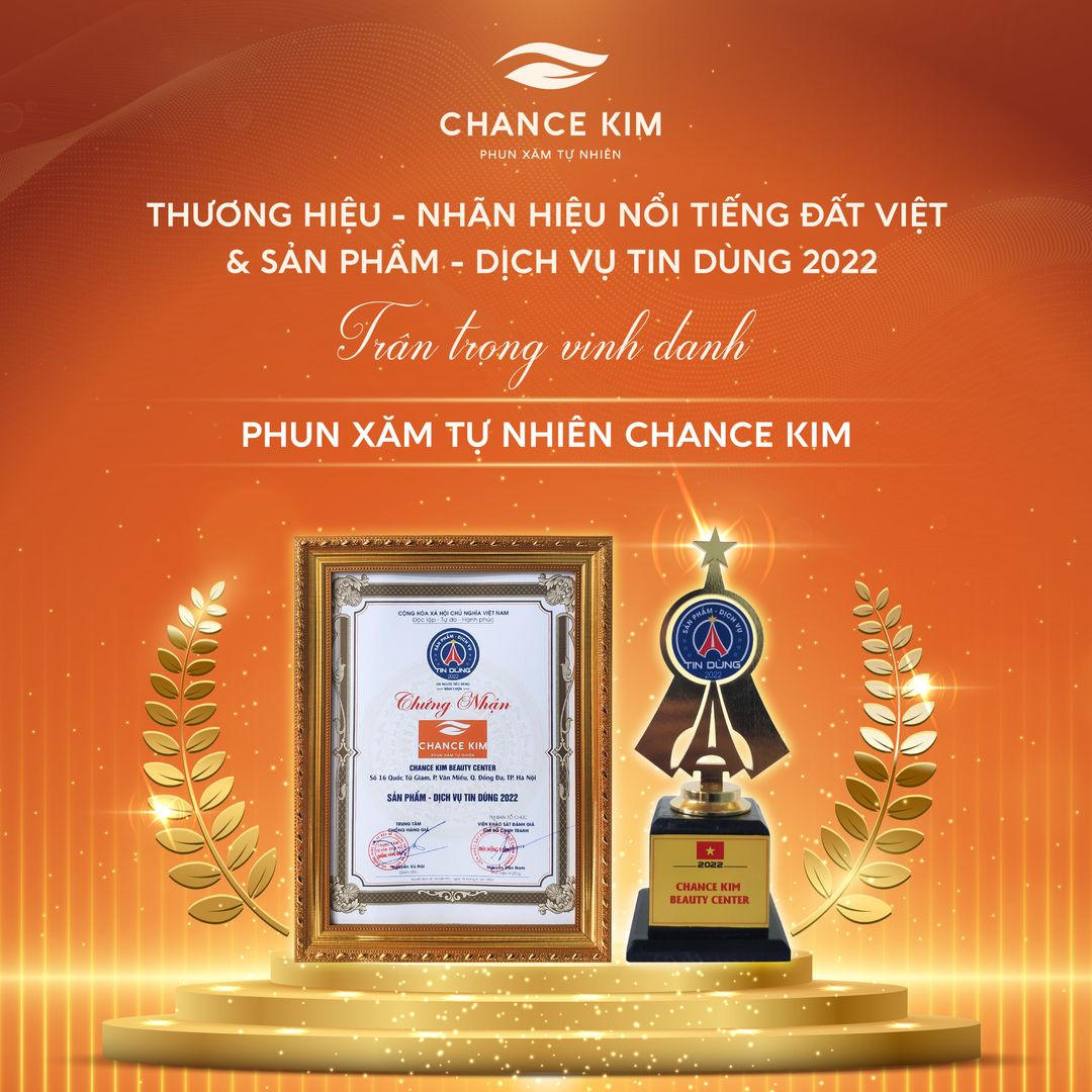 Chance Kim được công nhận giải thưởng chuyên gia phun xăm chân mày