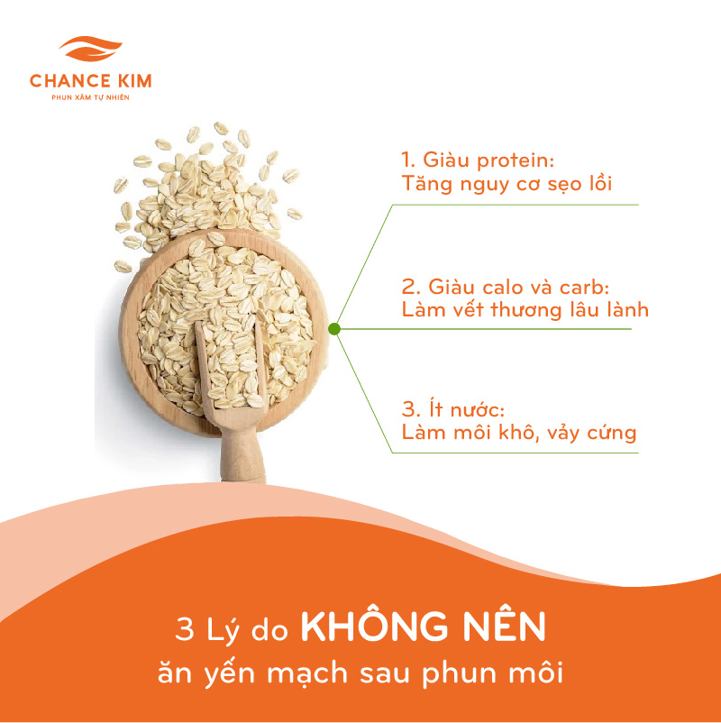 Tác hại của Yến mạch với người mới phun môi