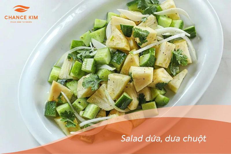 Salad dứa, dưa chuột