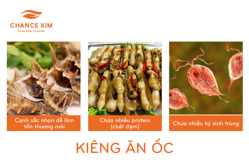 Phun môi ăn ốc được không?