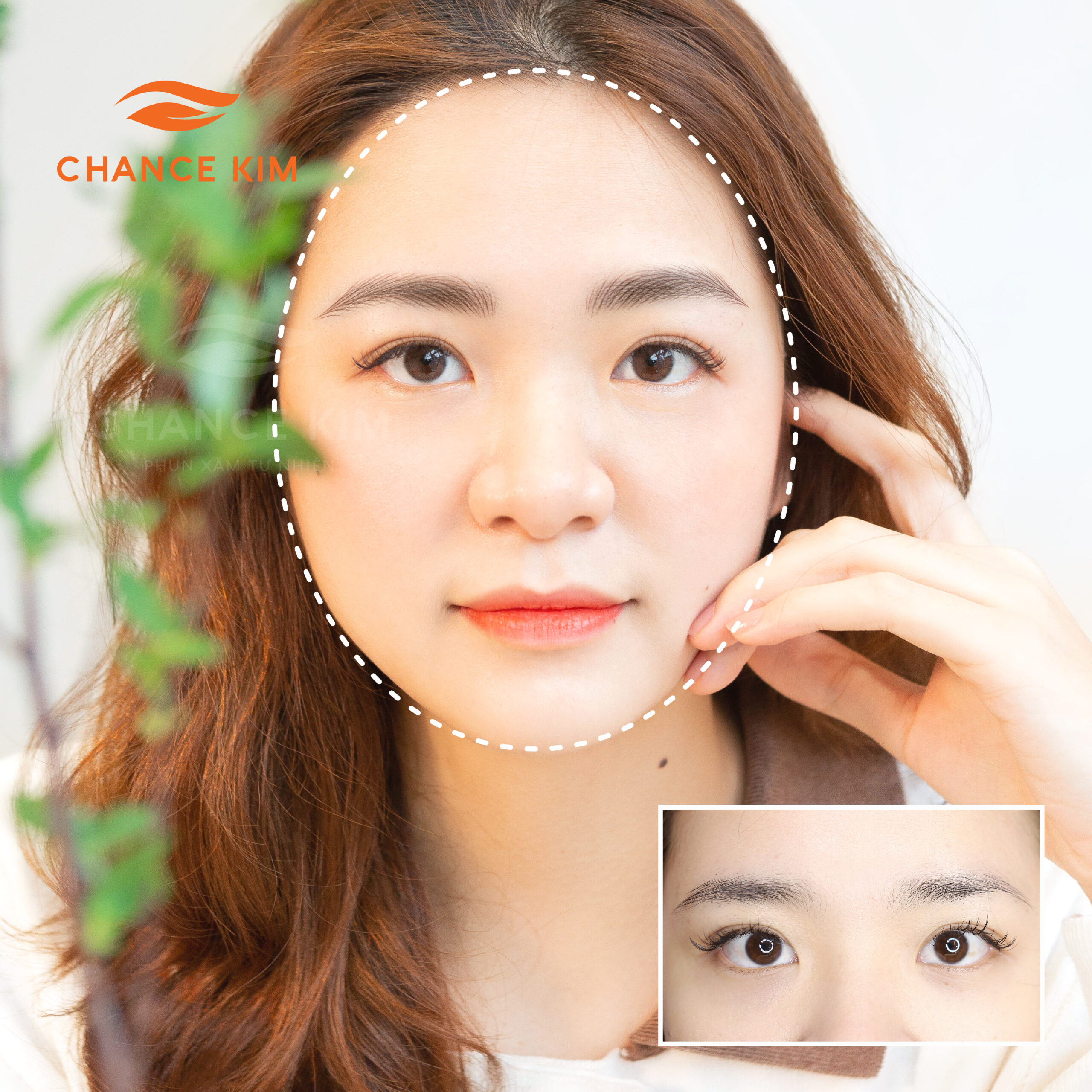 Tạo sợi FlyBrows cho gương mặt tròn