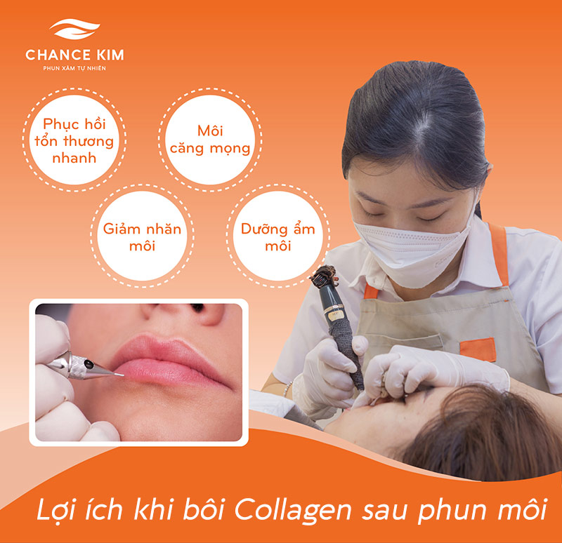 Những lợi ích tuyệt vời khi bạn bôi collagen sau phun môi