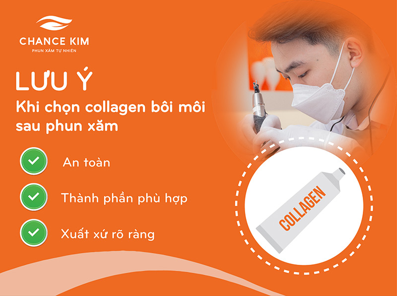 Gợi ý một số tiêu chí để chọn lựa loại collagen phù hợp để bôi môi sau phun