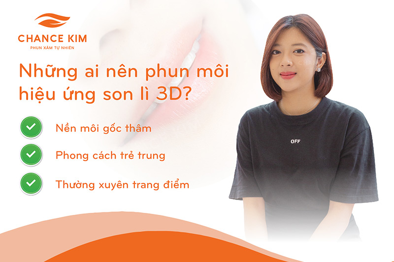 Phun môi hiệu ứng son lì 3D phù hợp với những chị em trẻ trung, thường xuyên trang điểm