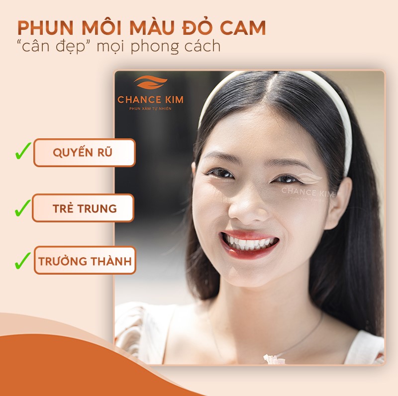 Phun moi mau do cam