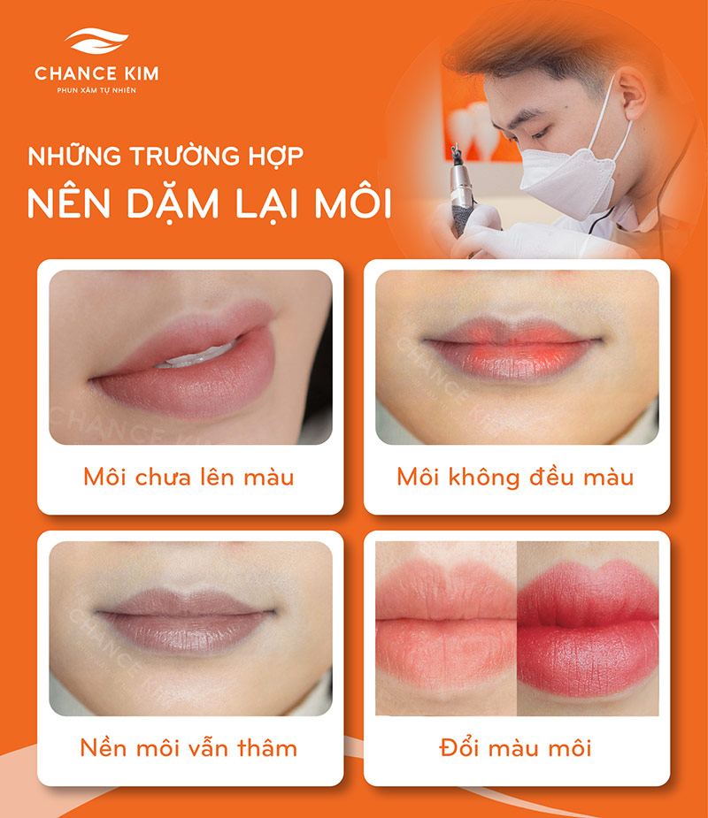 quy trình dặm lại màu tại chance kim